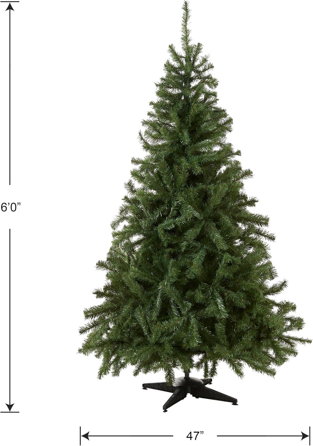 6-Foot Green Plastic Kincaid Spruce Christmas Tree