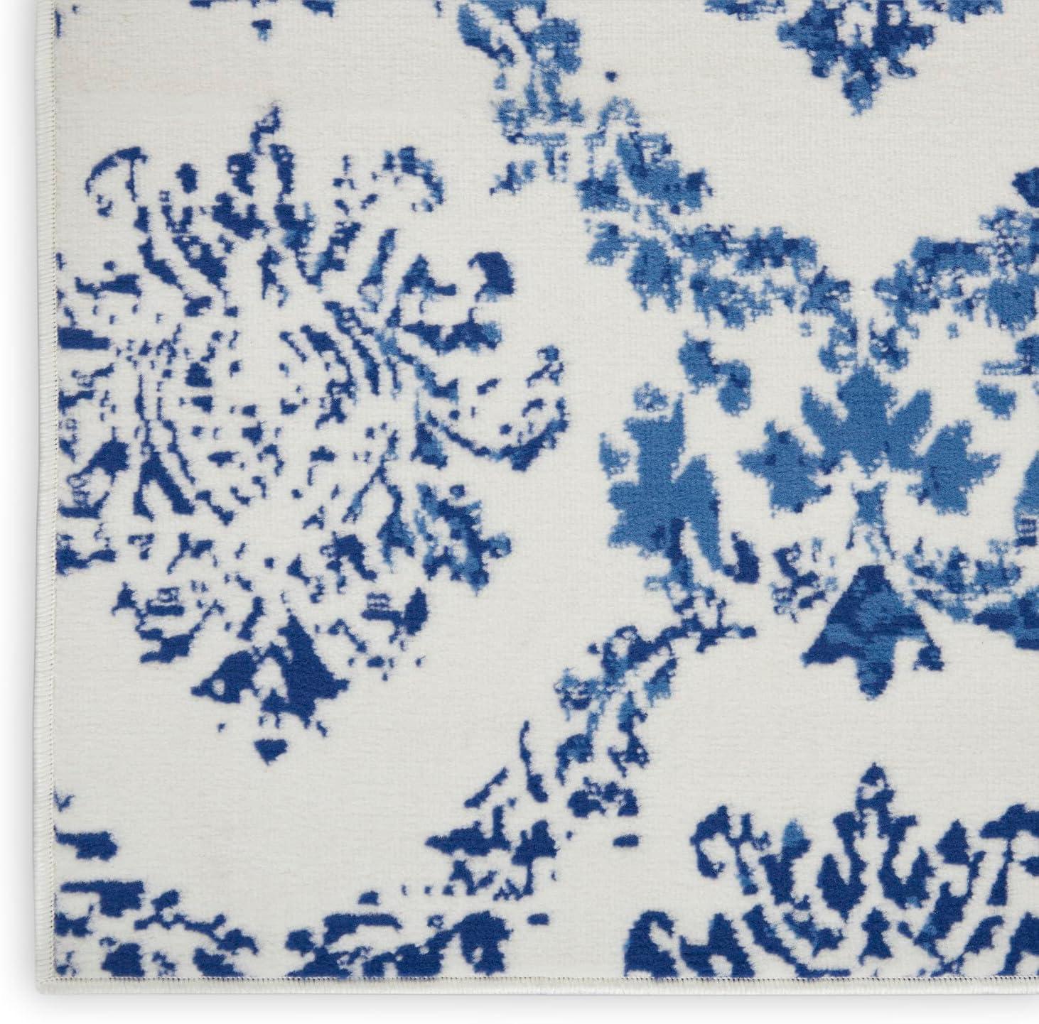 Nourison Whimsicle WHS01 Indoor only Area Rug - Ivory Navy 4' x 6'