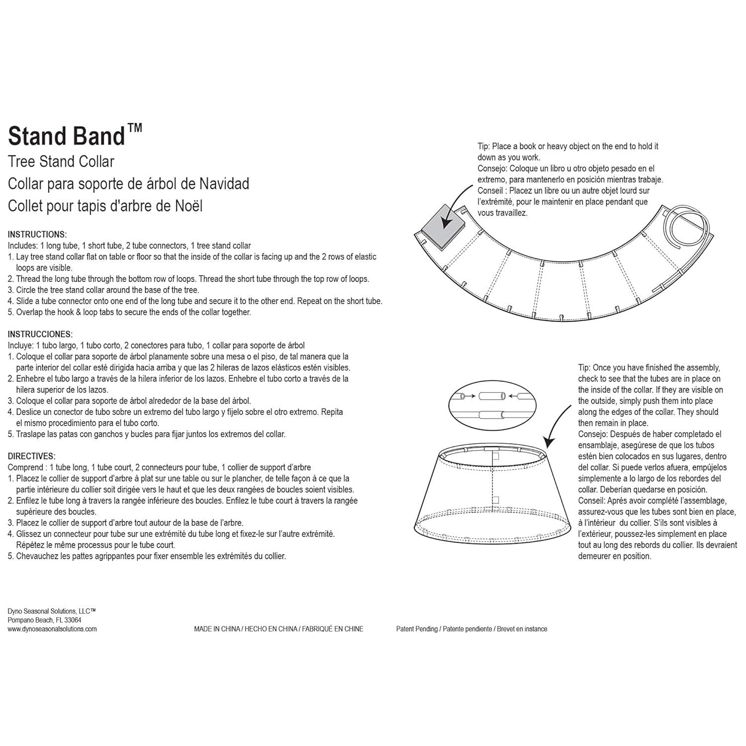 New Traditions 26-in Off-white Tree Collar Tree Skirt