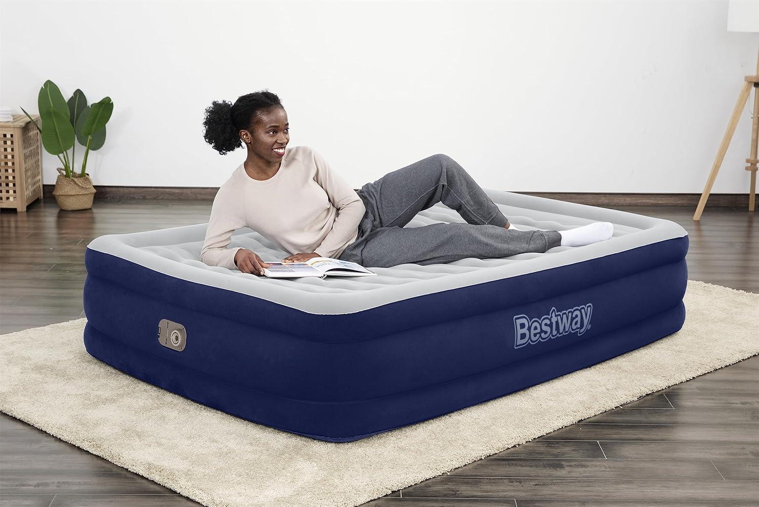 Bestway Tritech Air Mattress Full 15" with Built-in AC Pump Included