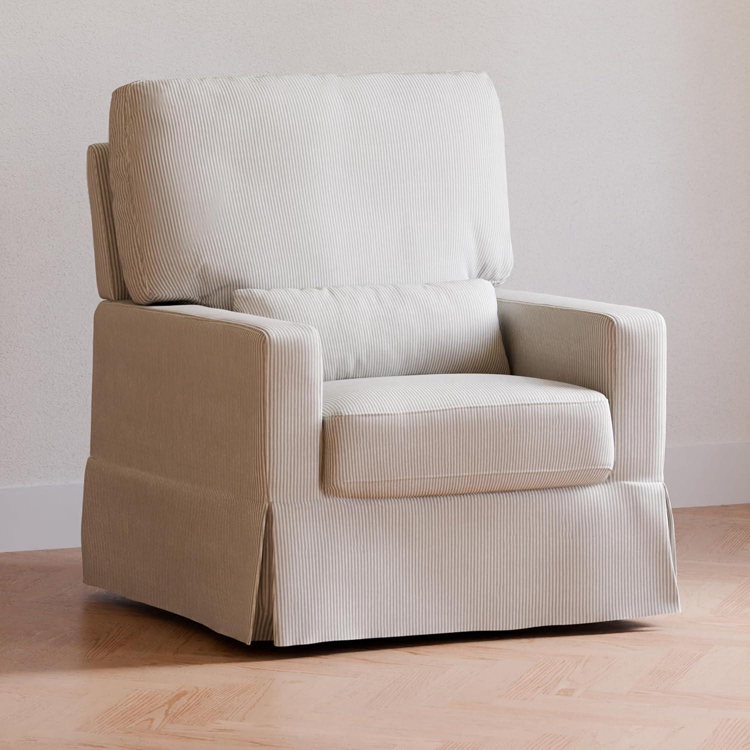 Crawford Upholstered Swivel Glider