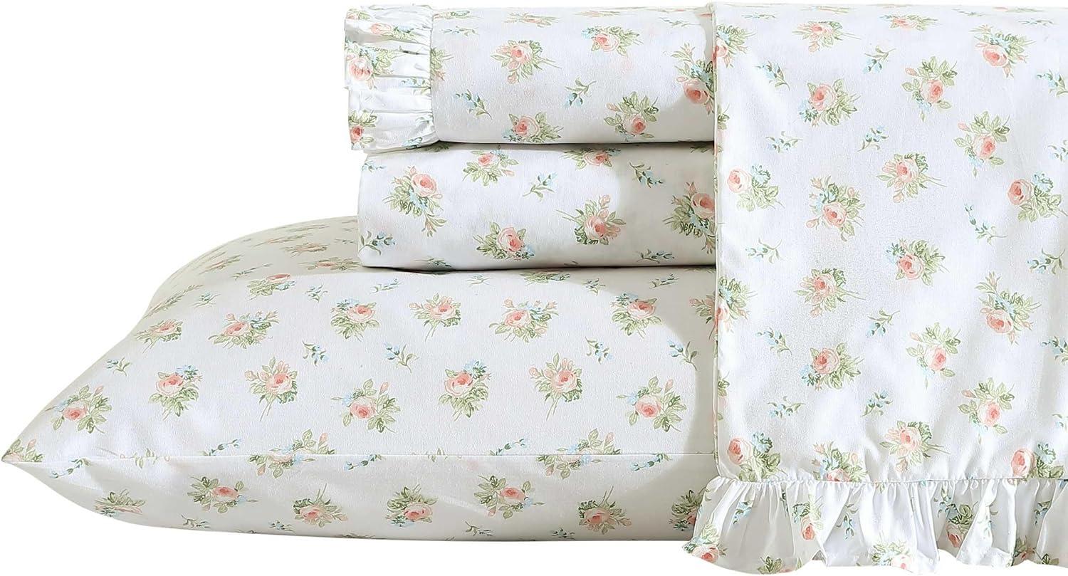 Laura Ashley Laura Ashley Floral Ruffled Hem Cotton Sheet Sets