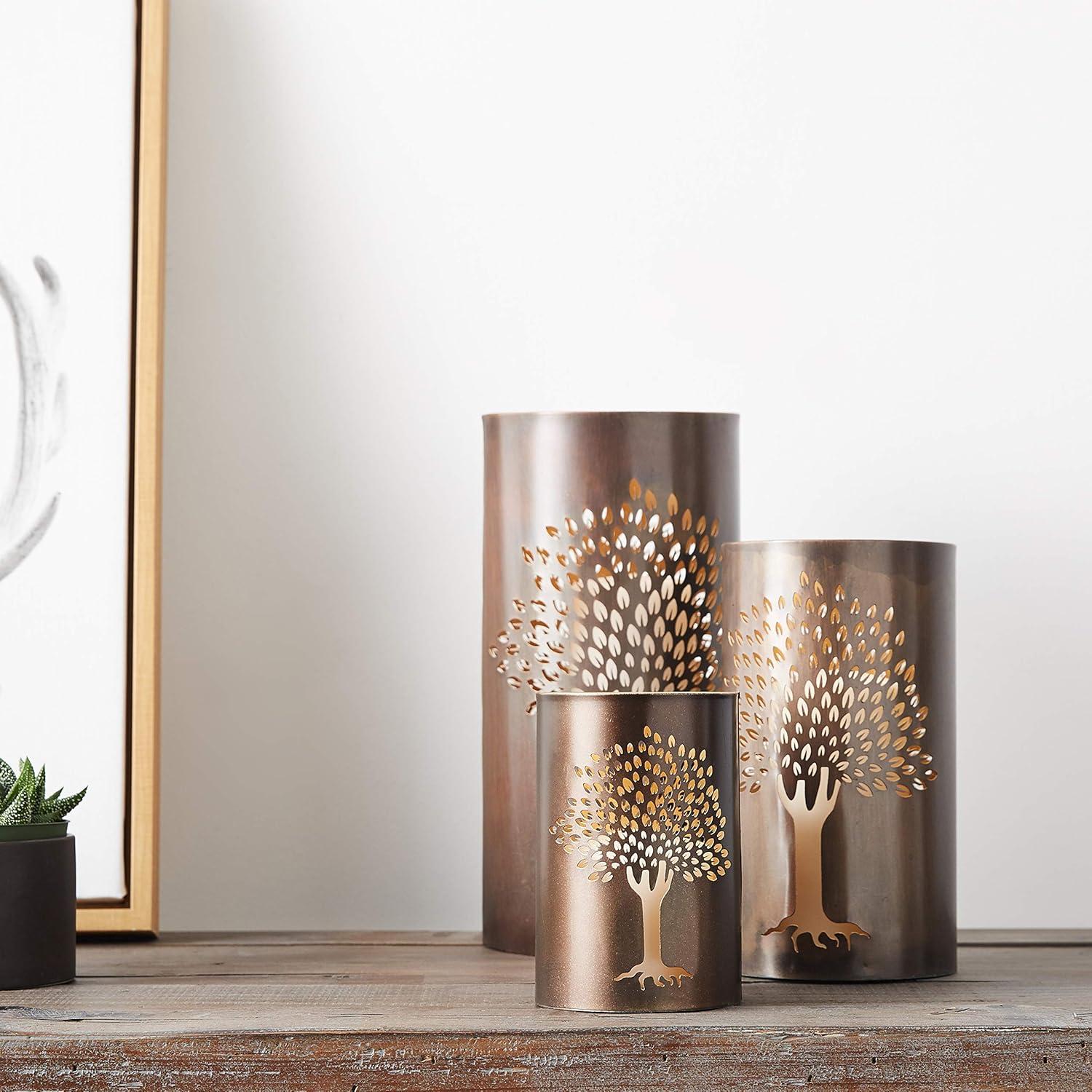 World Menagerie 12'' H Metal Tabletop Votive Holder