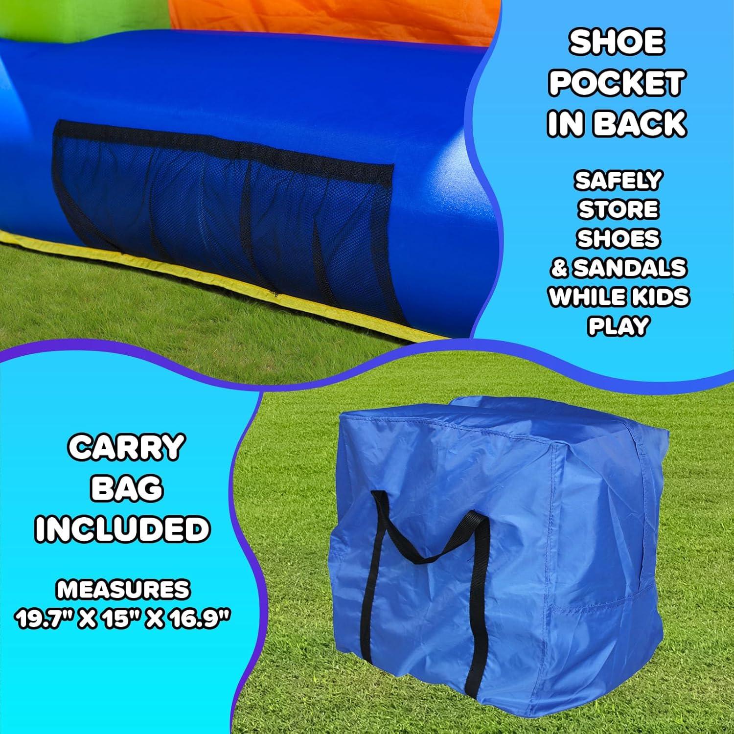 Sportspower My 1st Jump 'n Play, 12 feet Inflatable Bounce House with Lifetime Warranty on Blower, Great for Kids Aged 3-8