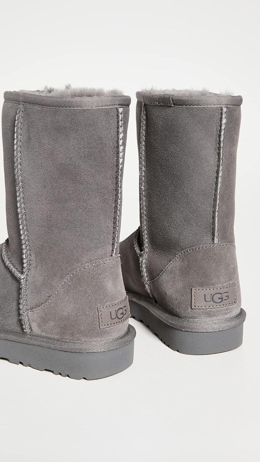 Ugg Women's Classic Short II Grey Ankle-High Suede Boot - 10M