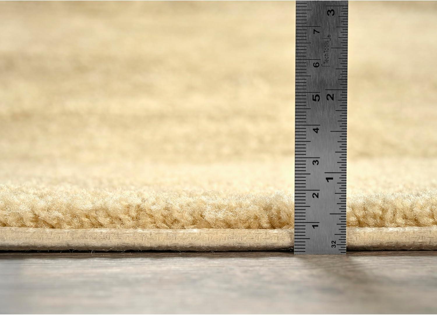 2pc Traditional Nylon Washable Bathroom Rug Set Linen - Garland Rug: Machine Made, Tufted, Latex Backing