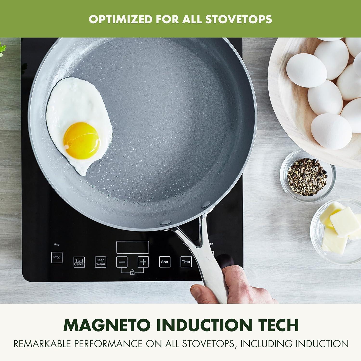 GreenPan GreenPan Valencia Pro Healthy Ceramic Nonstick Hard-Anodized Aluminum Frying Pan