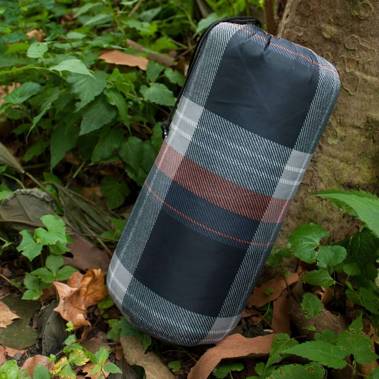 Coleman Coleman Reversible Water Resistant Nylon and Sherpa Diamond Quilted Indoor/Outdoor Throw/Picnic Blanket