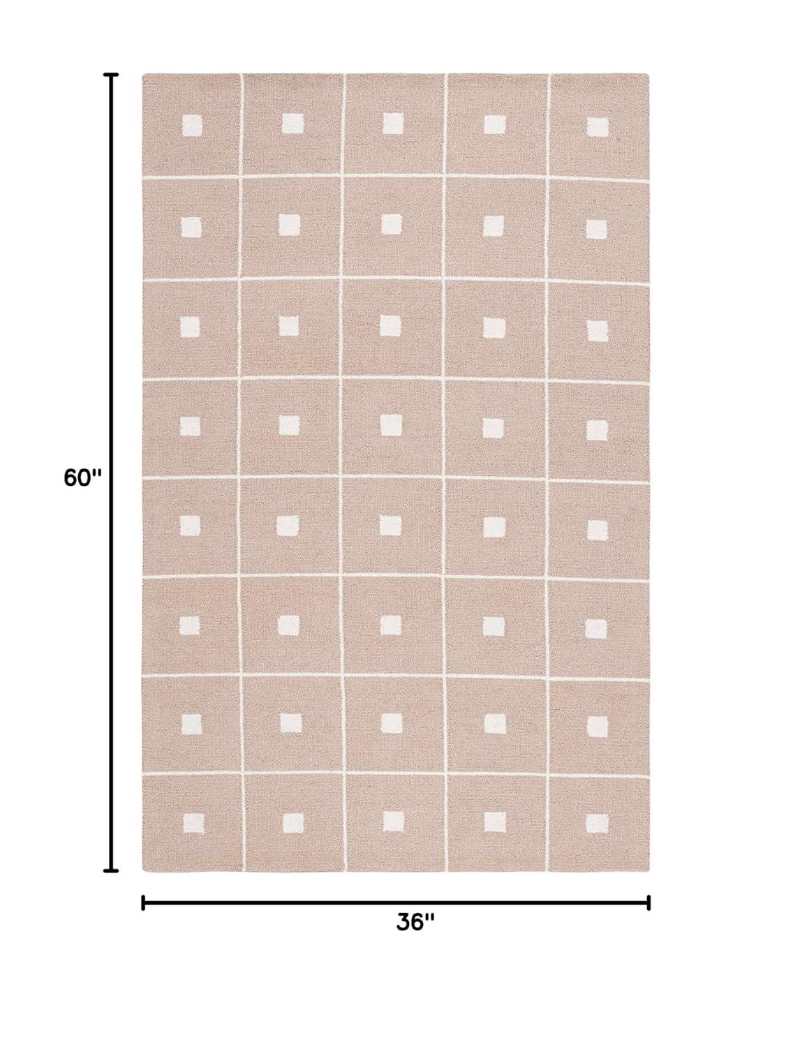 Martha Stewart 300 Hand Tufted 85% Wool And 15% Cotton With Latex Geometric Rug