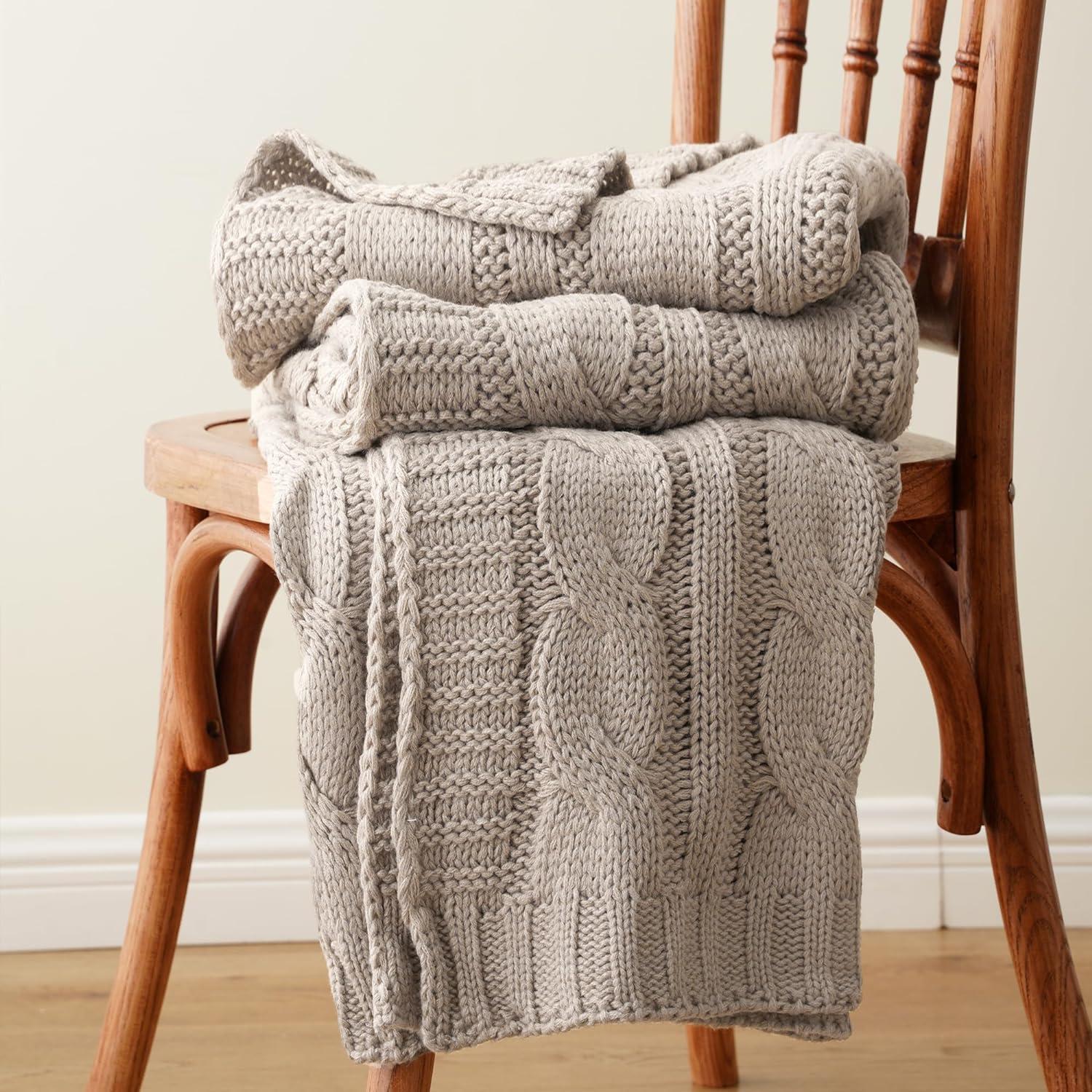 Soft Knitted Knitted Throw Blanket