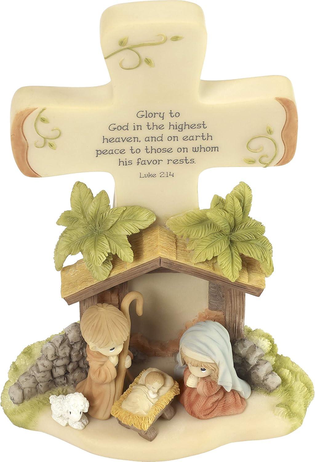 Precious Moments" O Come Let Us Adore Him Nativity Advent Calendar (Set of 26), Multicolor