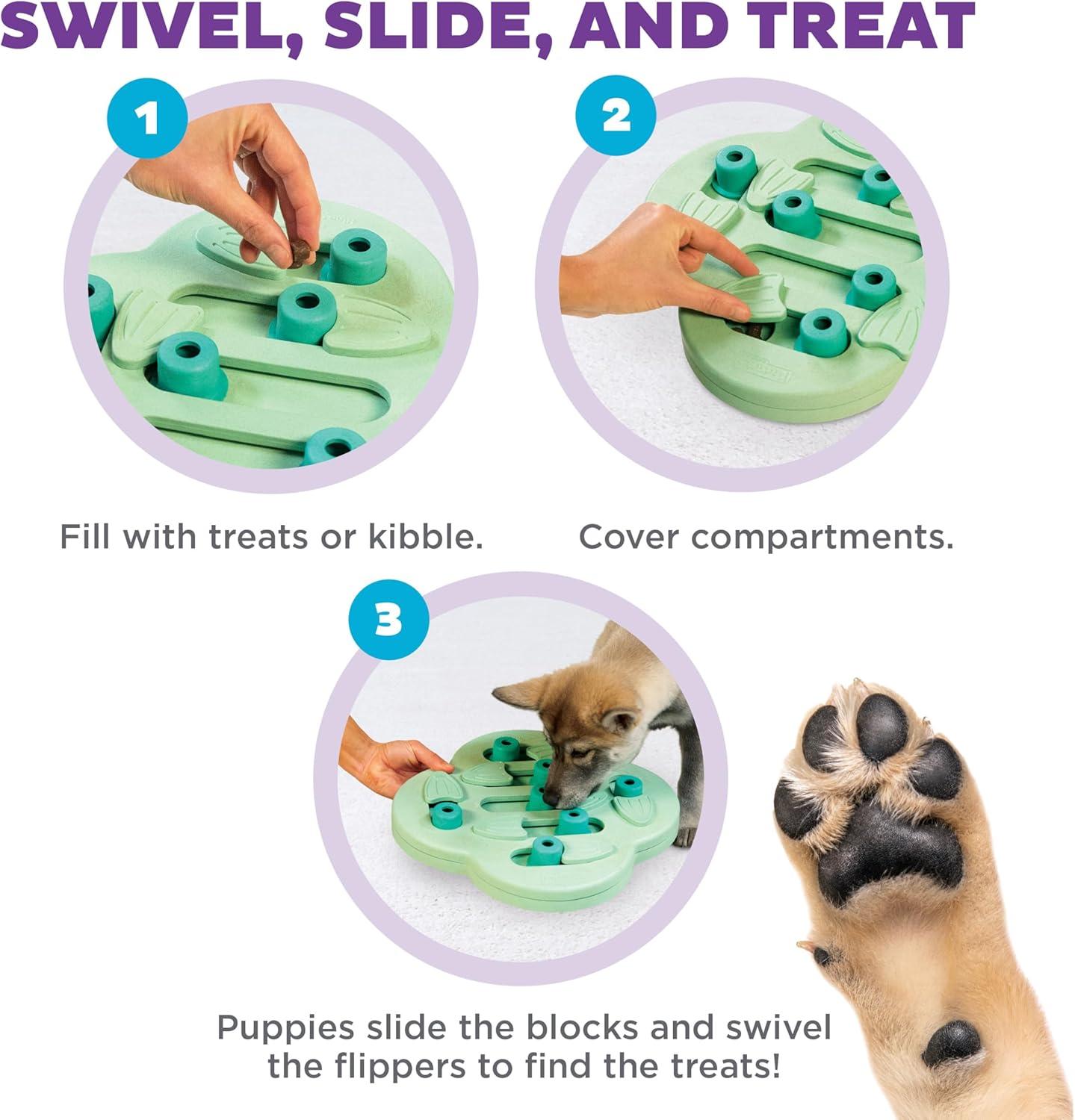 Nina Ottosson by Outward Hound Dog Hide N' Slide Interactive Treat Puzzle Dog Toy