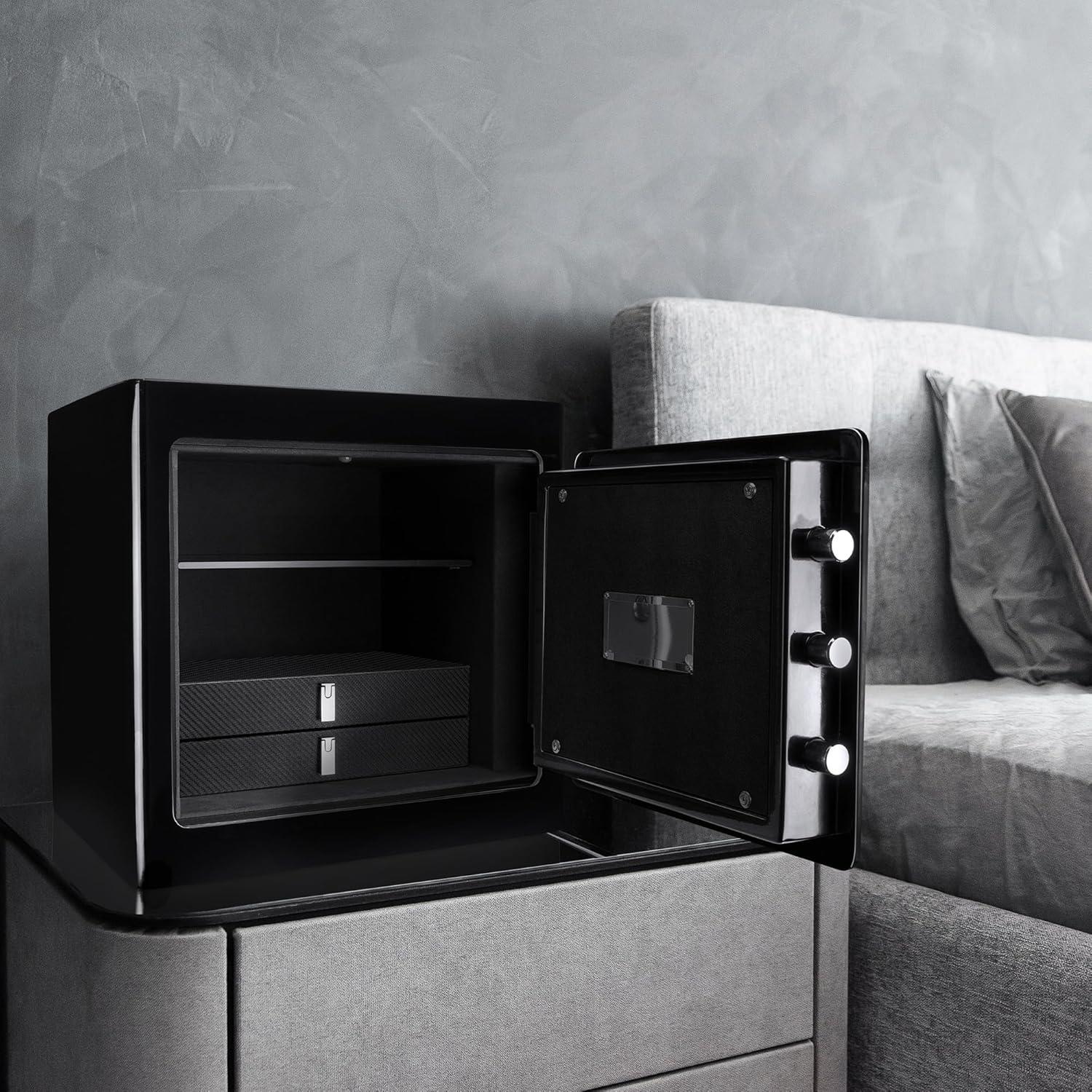 Ceballos 1.01 CUBIC FT BLACK JEWELRY SAFE V2