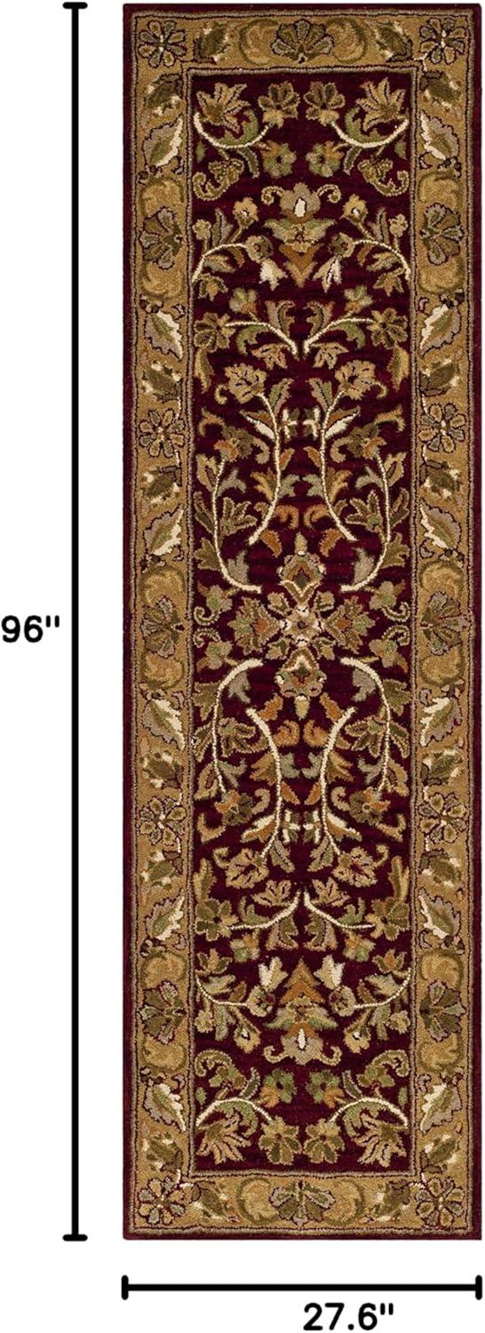 SAFAVIEH Heritage Ainsley Traditional Wool Area Rug, Red/Gold, 3' x 5'