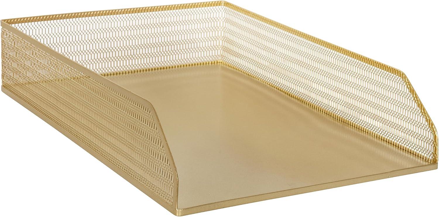 Thomas Martha Stewart Mesh Metal Paper Letter Inbox Tray Desktop Organizer