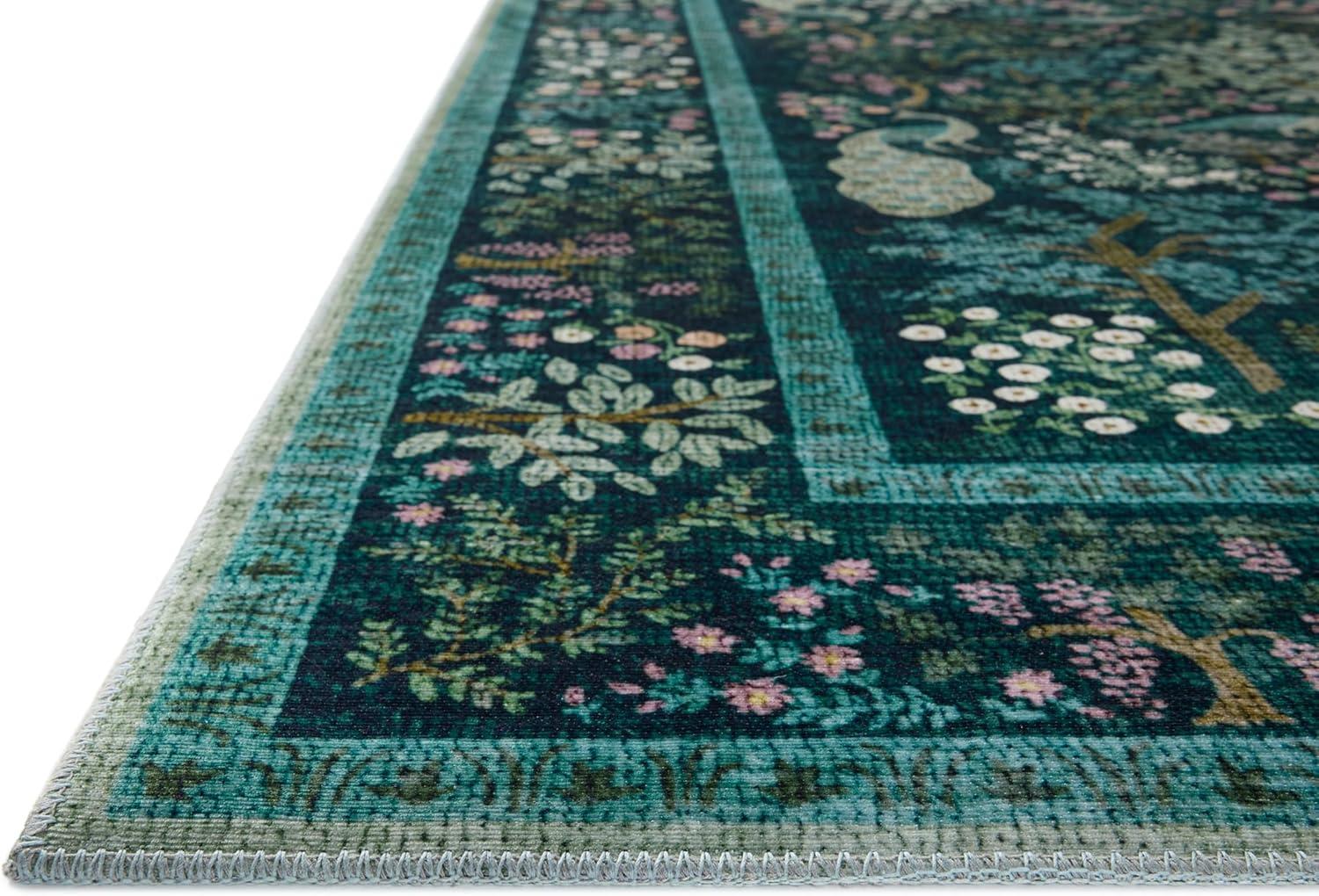 Rifle Paper Co. x Loloi Canopy Teal Area Rug