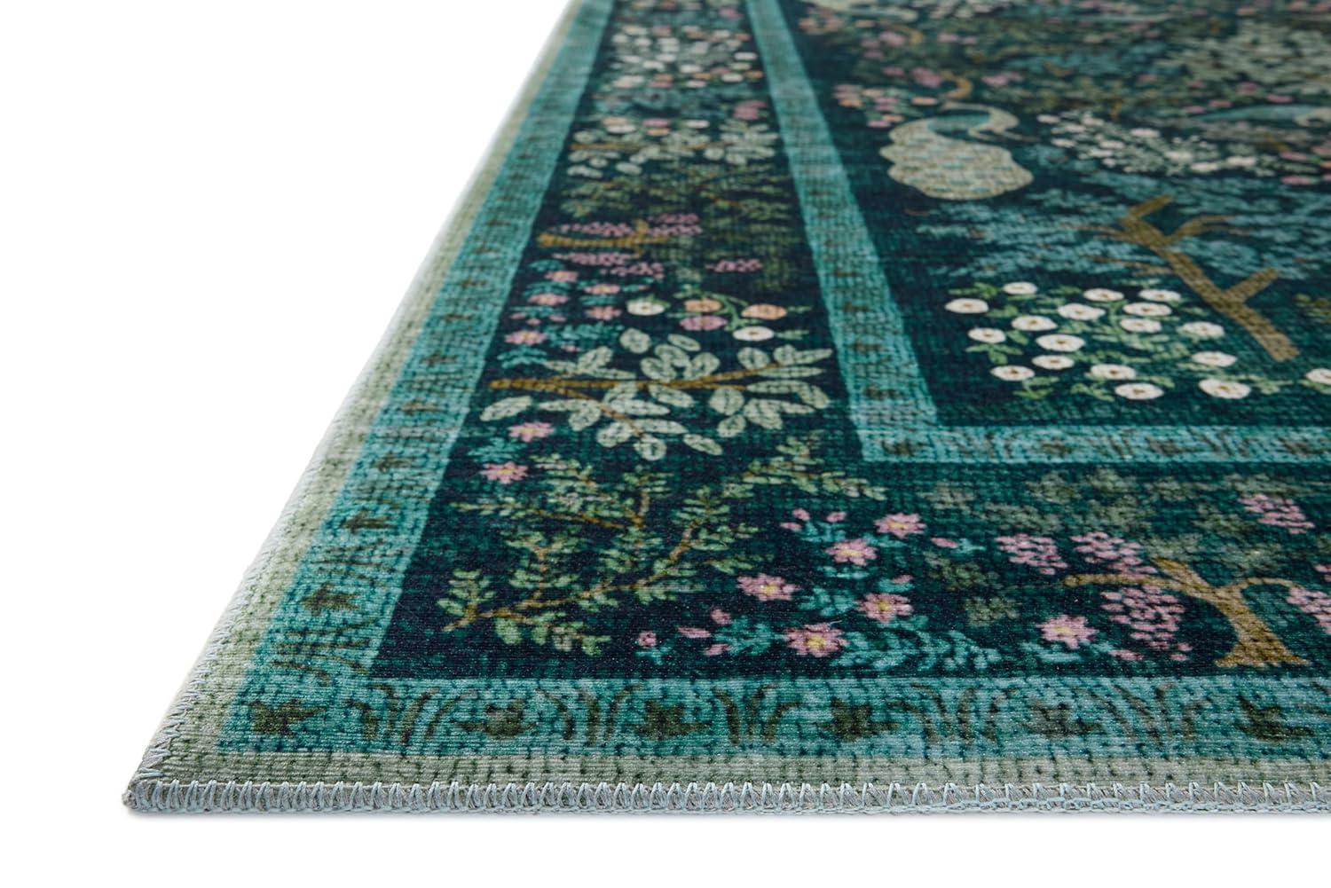 Rifle Paper Co. x Loloi Canopy Teal Area Rug