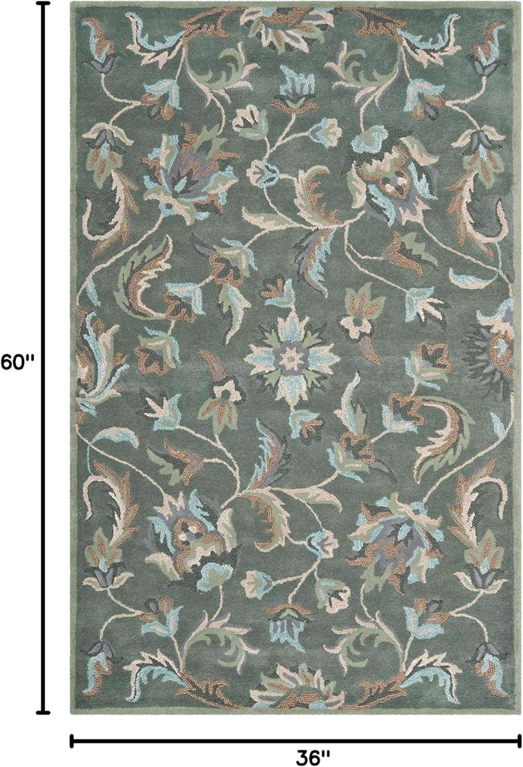 Arber Hand Tufted Wool Floral Rug