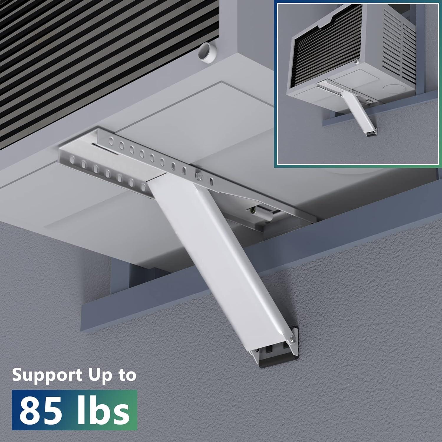 Universal White Steel Window AC Support Bracket