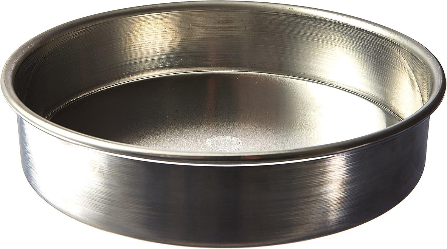 9-Inch Silver Aluminum Round Pizza Pan