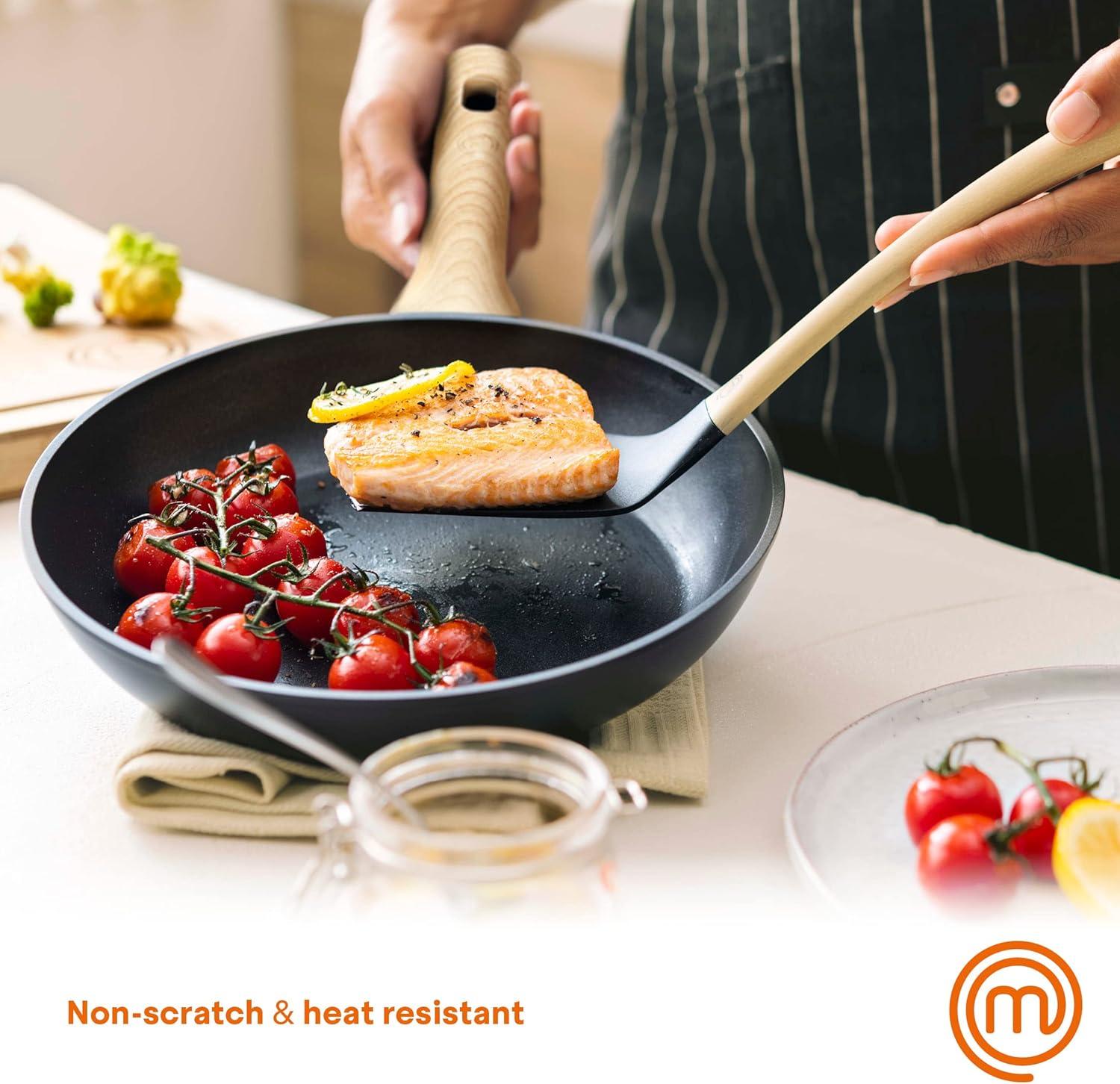 MasterChef® 6-Piece Utensil Set with Ergonomic Soft-Touch Handles in Black