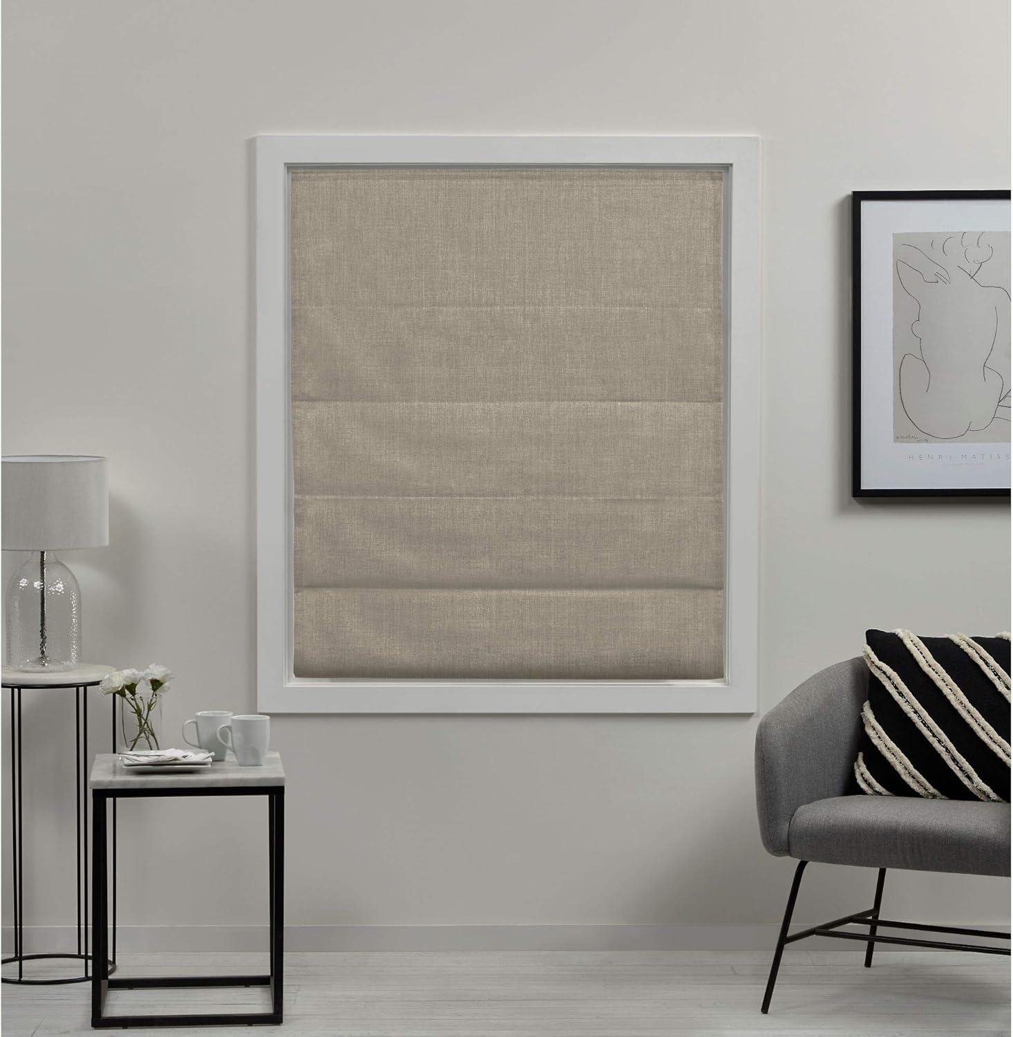 Amalgamated Textiles Exclusive Home Acadia 100% Blackout Roman Shade