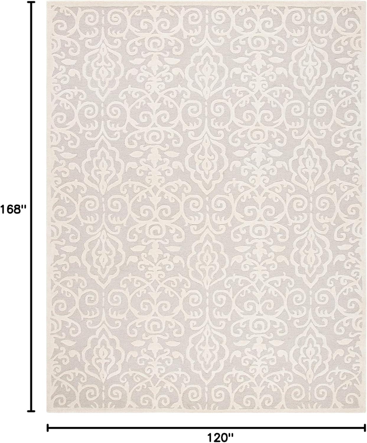 SAFAVIEH Martha Stewart Marais Geometric Damask Area Rug, Fledgling, 10' x 14'