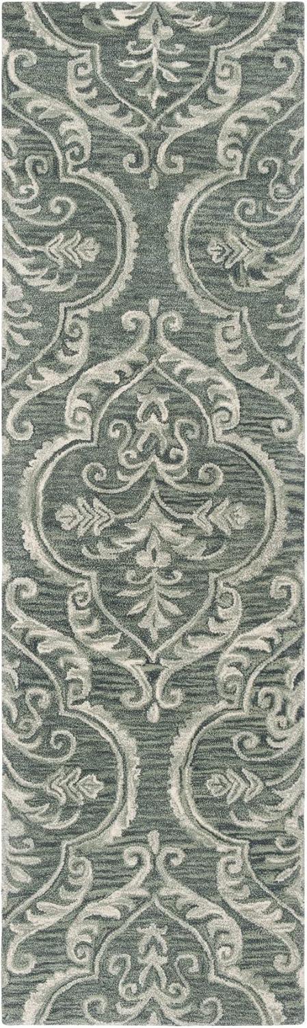 Blossom BLM603 Hand Tufted Area Rug - Blue/Sage - 8'x10' - Safavieh.