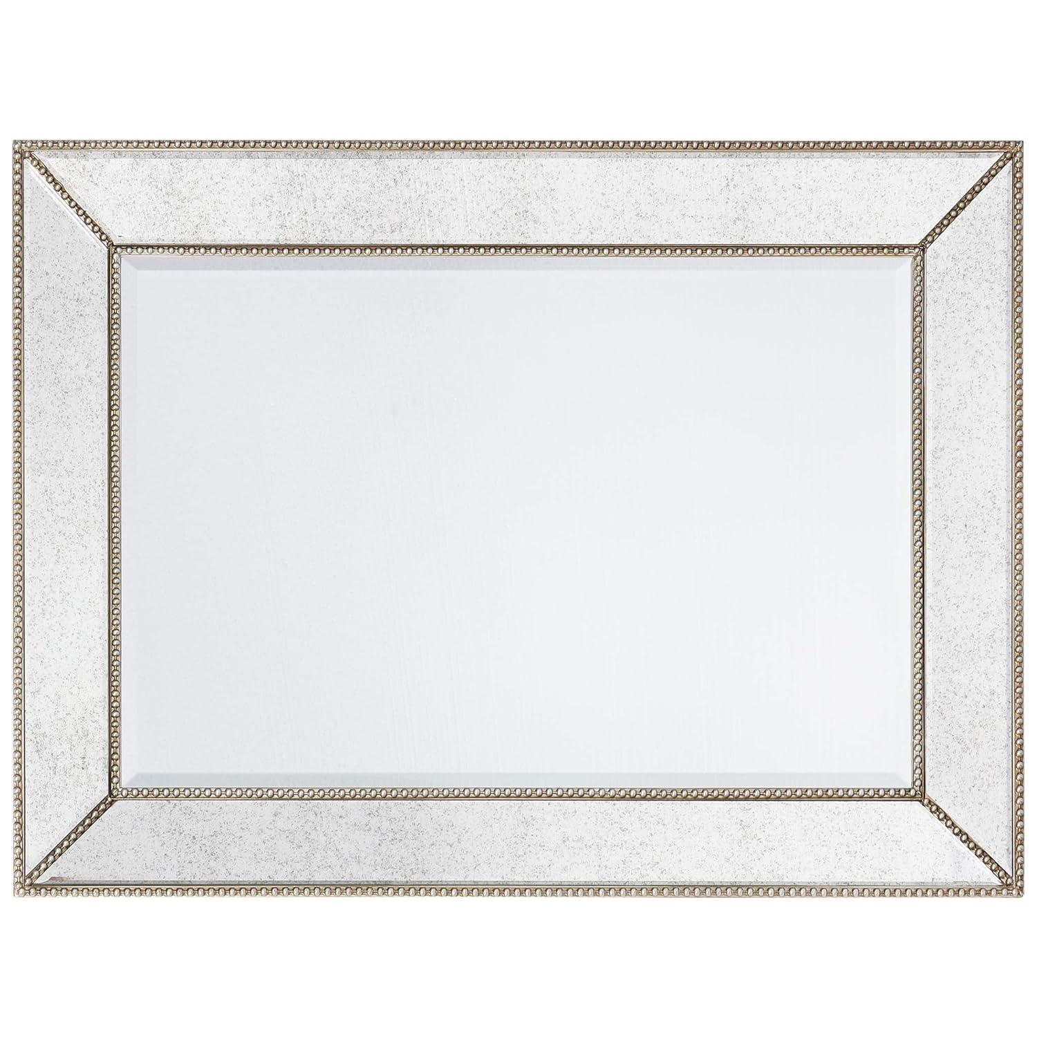Empire Art Direct  Champagne Beed Beveled Rectangle Wall Mirror