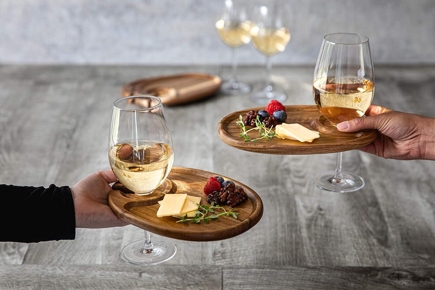 Toscana Wine Appetizer Plate Set Of 4