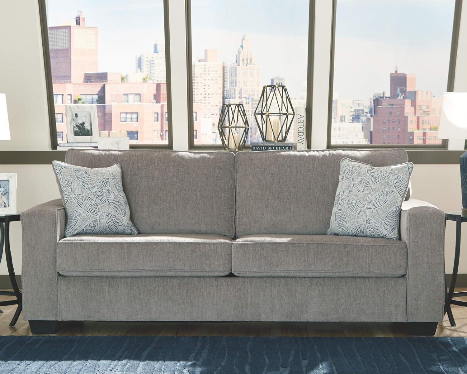 Signature Design by Ashley Altari Queen Sleeper Sofa in Alloy