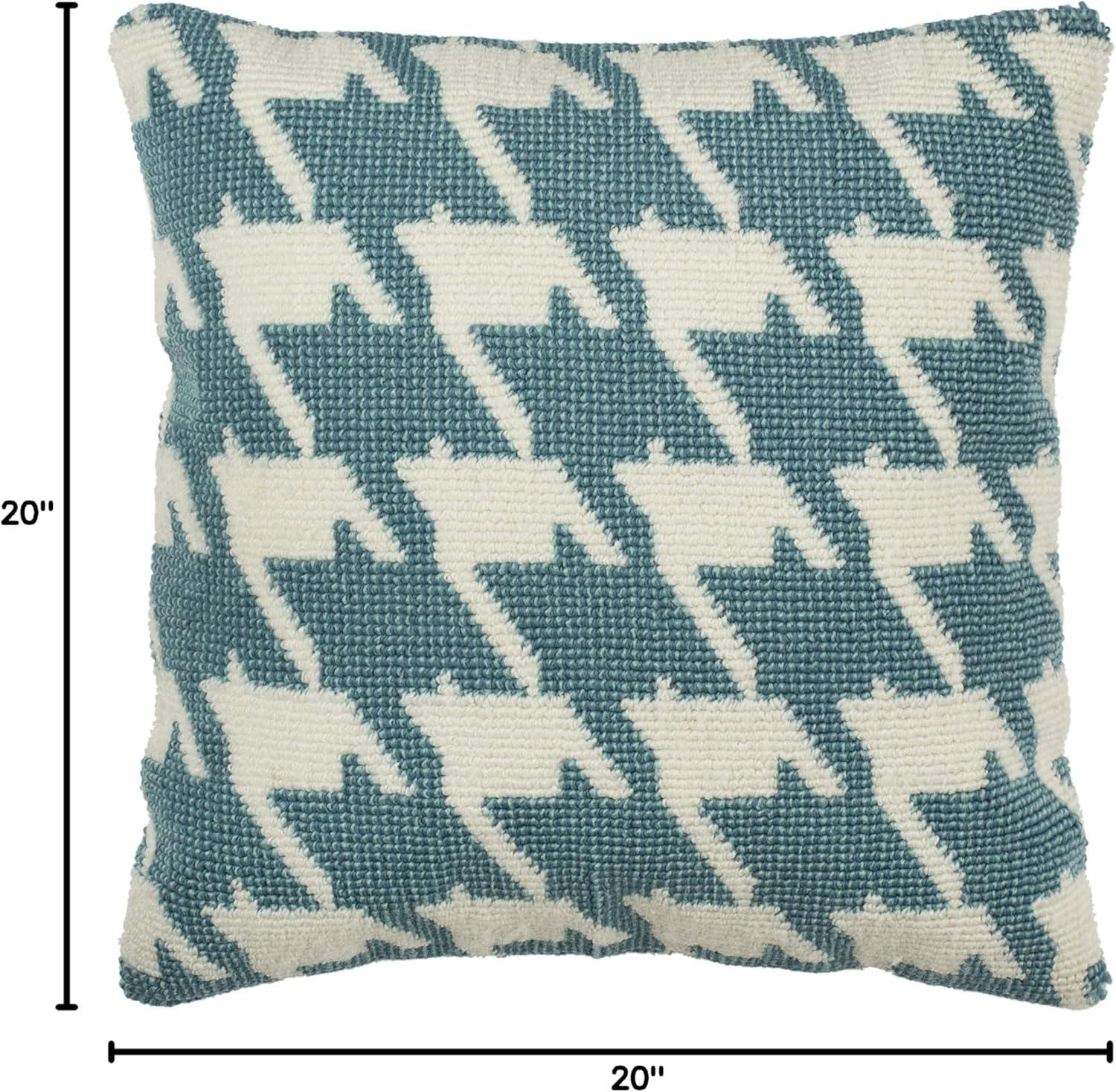 Bratcher Houndstooth Indoor/Outdoor Throw Pillow