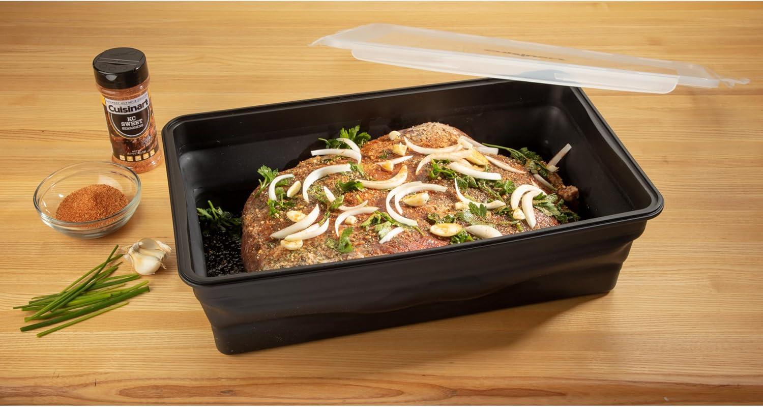 Black BPA-Free XL Collapsible Marinating Container