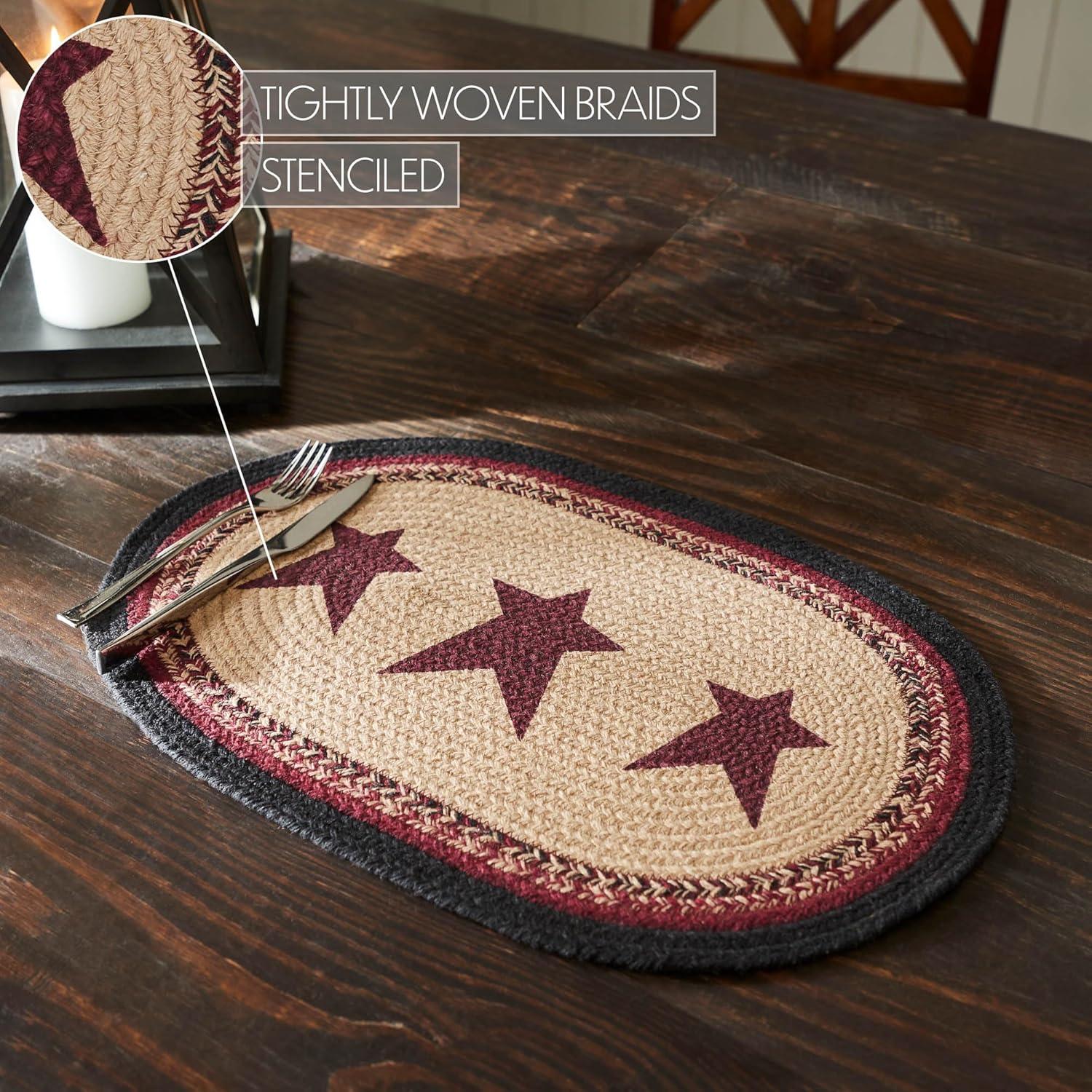 VHC Brands Connell Geometric Oval Placemat