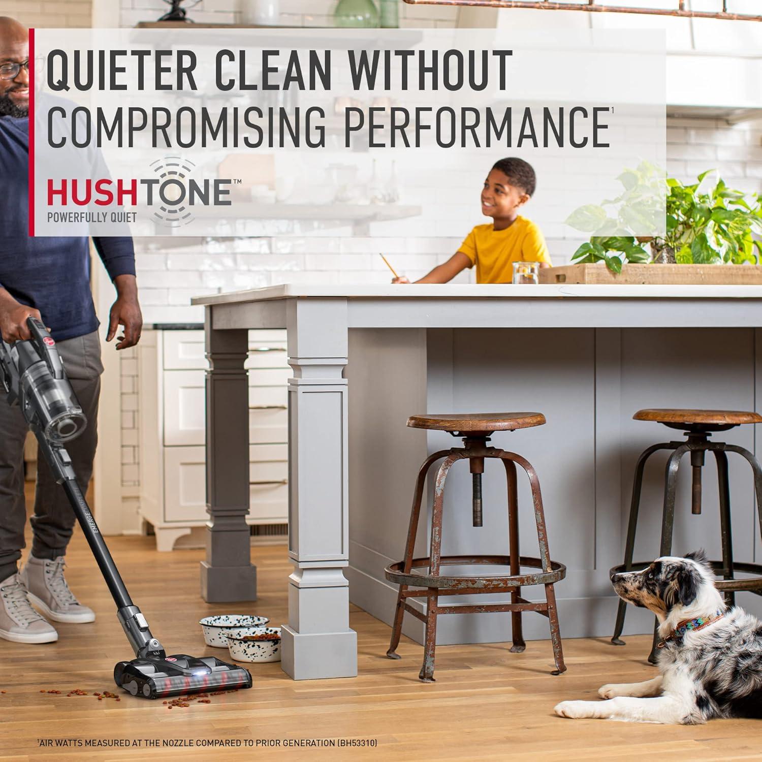 Hoover Onepwr Emerge Complete Cordless Stick Vacuum Dual Brush Roll, 2 Batteries, Bh53654ve