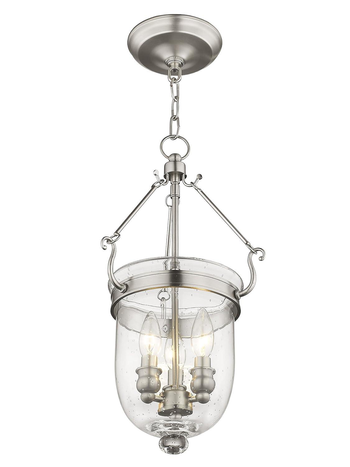 Livex Lighting Jefferson 3 - Light Chandelier in  Brushed Nickel