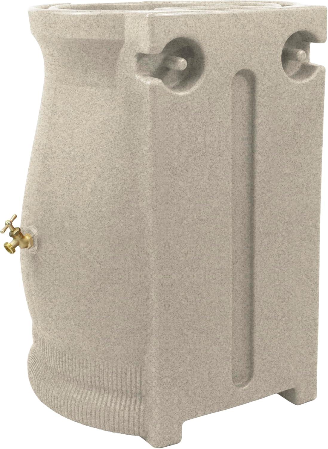 Good Ideas Good Ideas 50 Gallons Plastic Drainable Dual Overflow Planter Rain Barrel