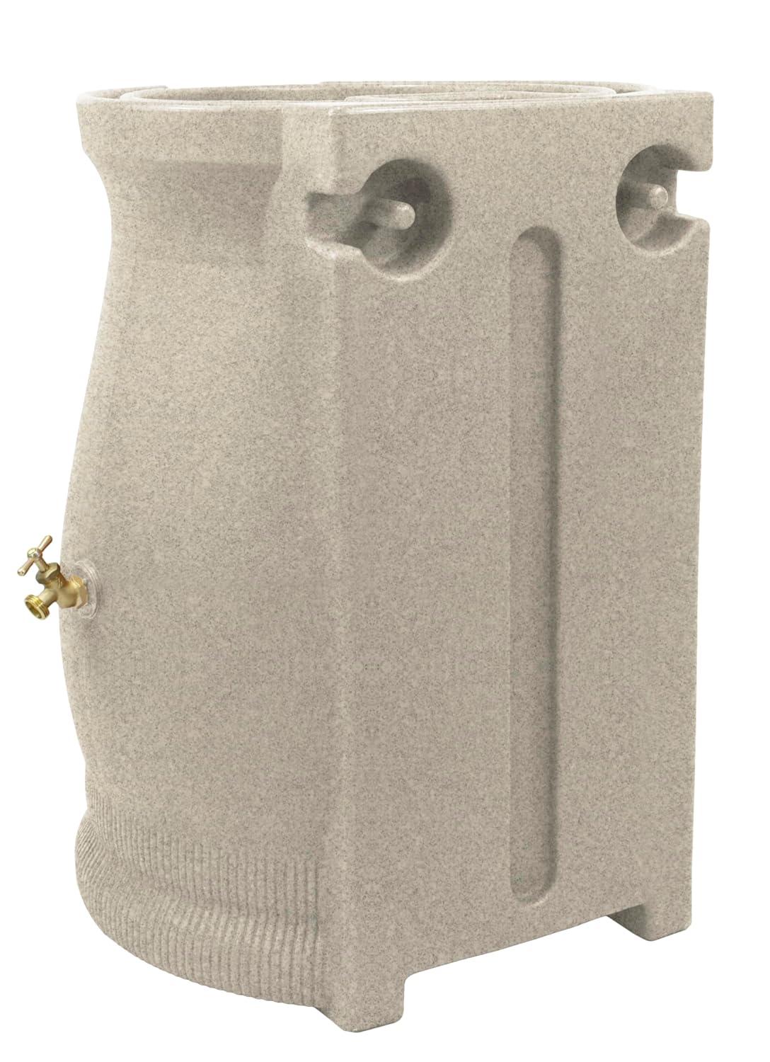 Good Ideas Good Ideas 50 Gallons Plastic Drainable Dual Overflow Planter Rain Barrel