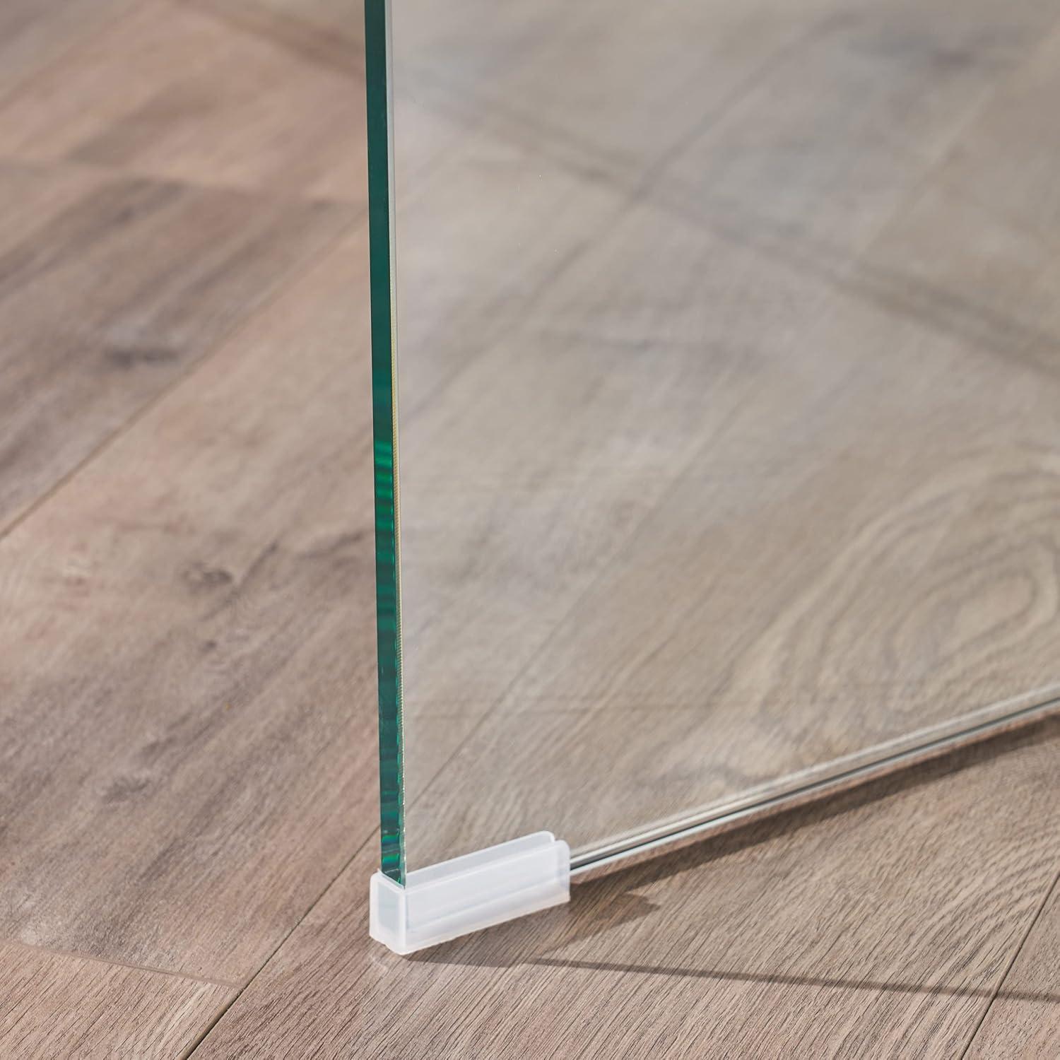 Christopher Knight Home Ramona Glass Rectangle Coffee Table Clear: Tempered Material, No Assembly Required