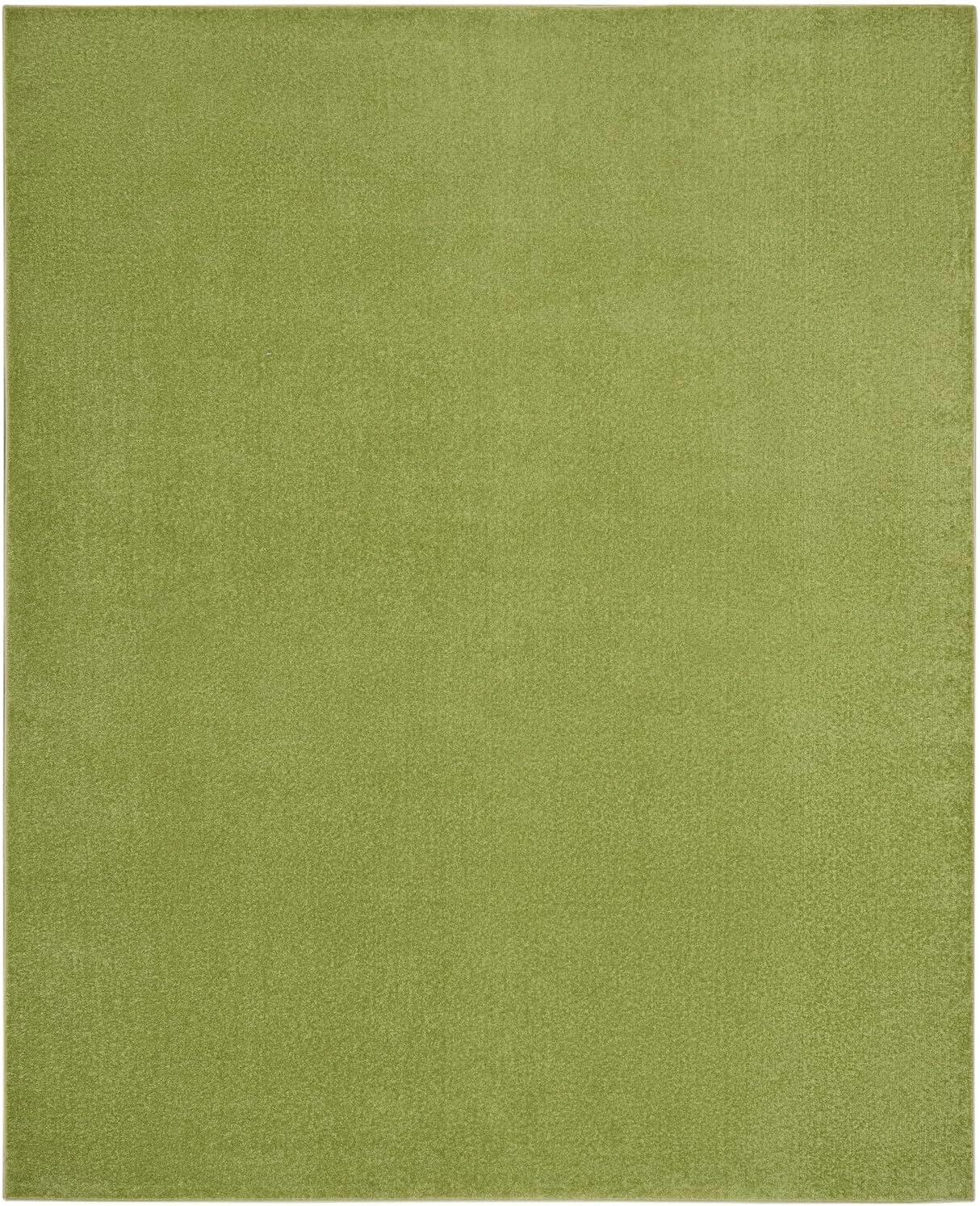 Handmade Green Synthetic Rectangular 10' x 14' Rug