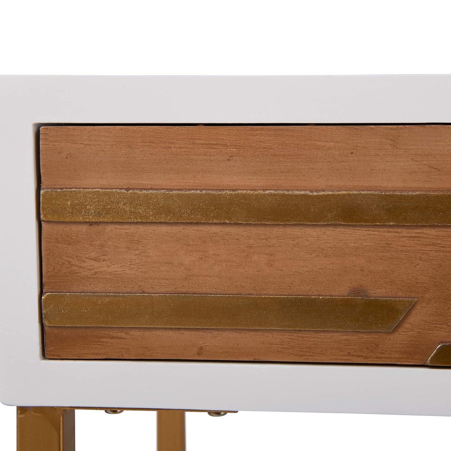 Adore Decor Jupiter Midecentury Console Table with 2-Drawers
