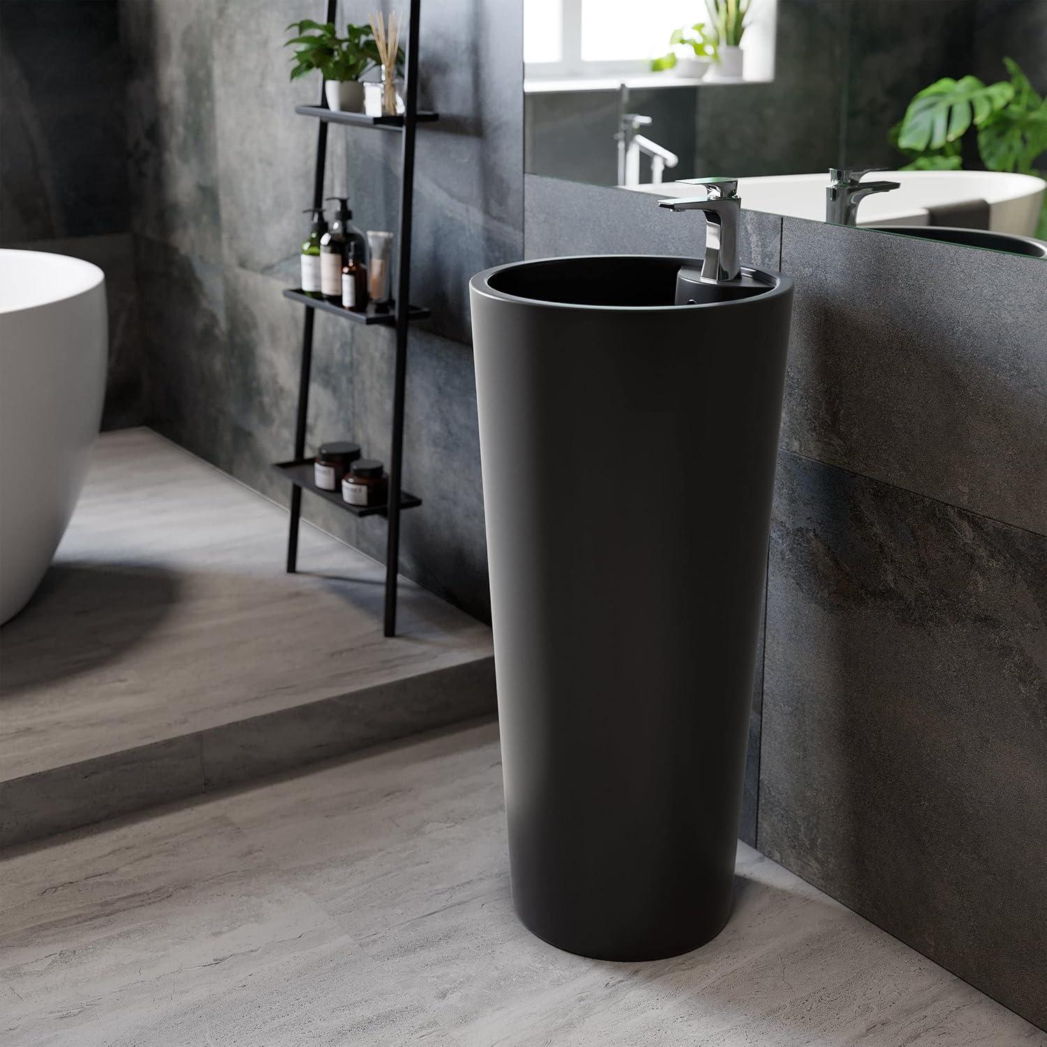 Monaco Circular Basin Pedestal Sink