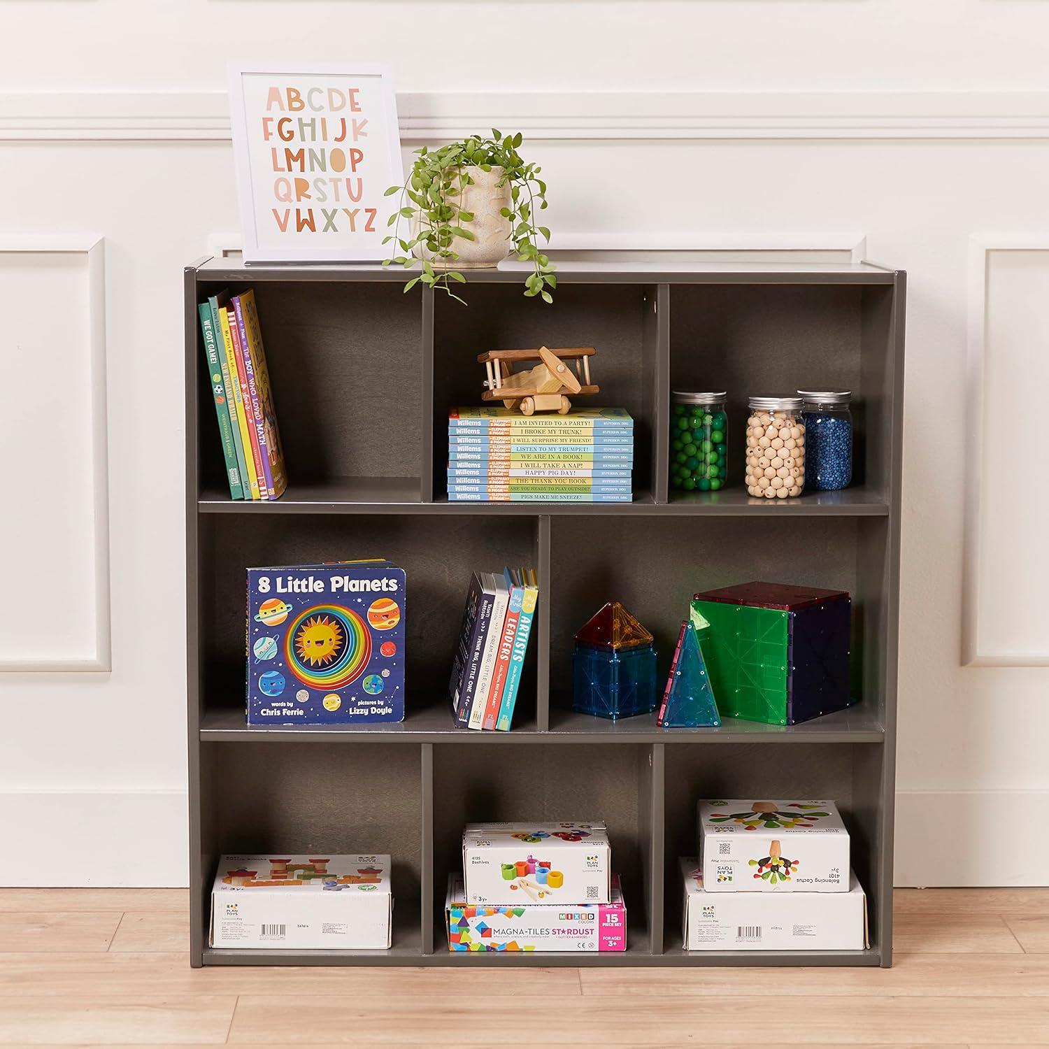 ECR4Kids ECR4Kids Streamline 8-Compartment Storage Cabinet, 36in, Classroom Furniture