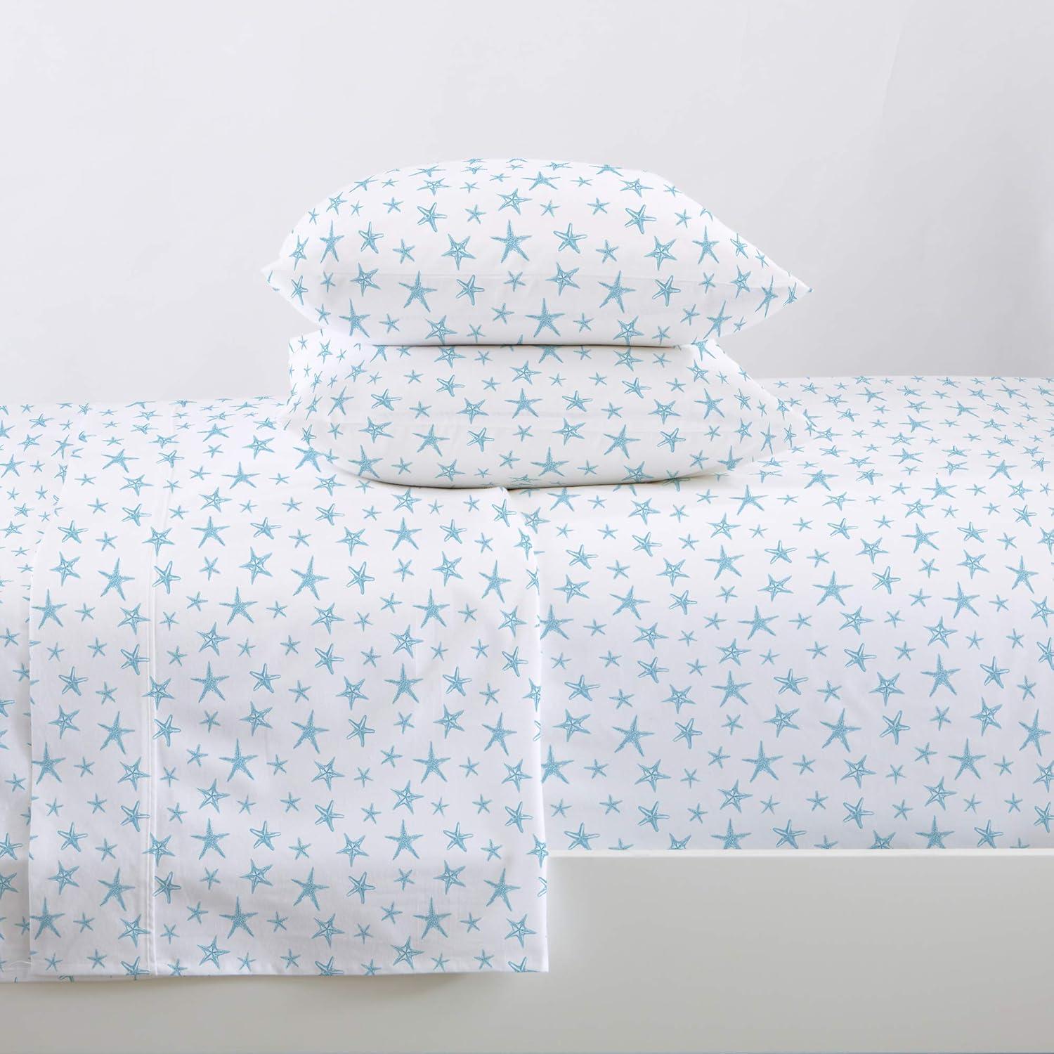 FreshFolds Ultra Soft Coastal Printed Microfiber Sheet Set
