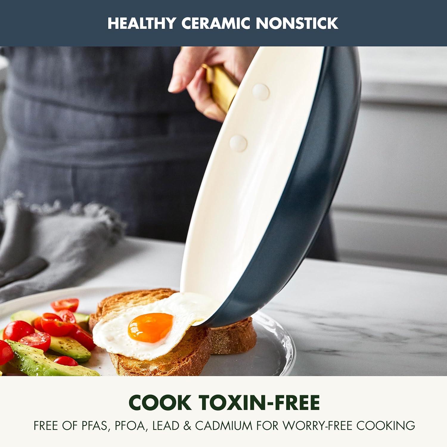 GreenPan Reserve Healthy Ceramic Nonstick 2 Piece Frying Pan Set