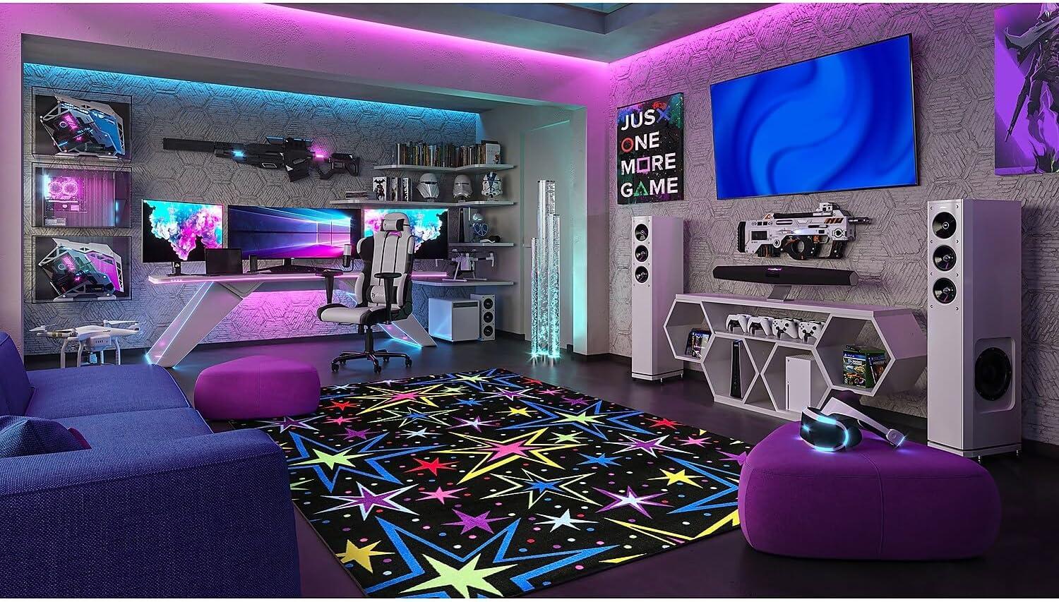 Joy Carpets Kapow Fluorescent Area Rug