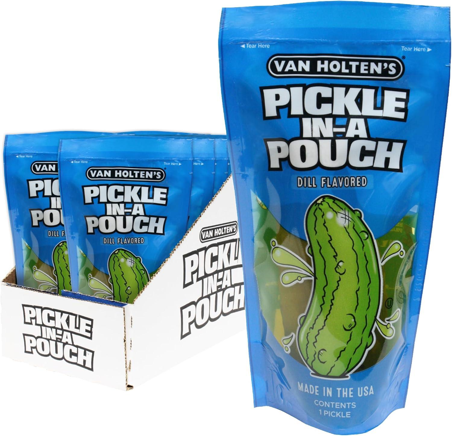 Van Holten's Jumbo Dill Pickle-In-A-Pouch - 12 Pack