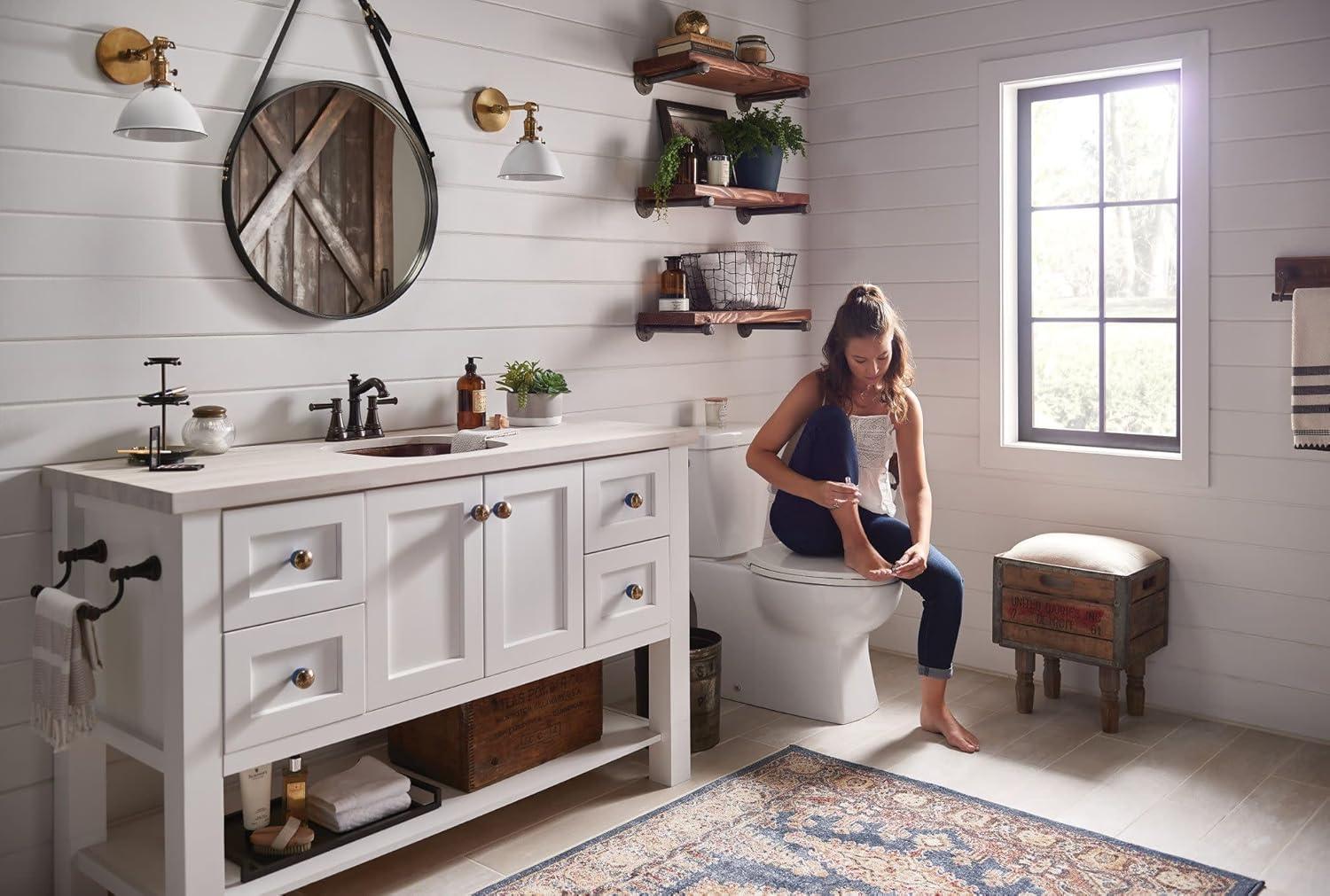 Moen 6401ORB Belfield Two-Handle Centerset Bathroom Faucet in Oil Rubbed Bronze