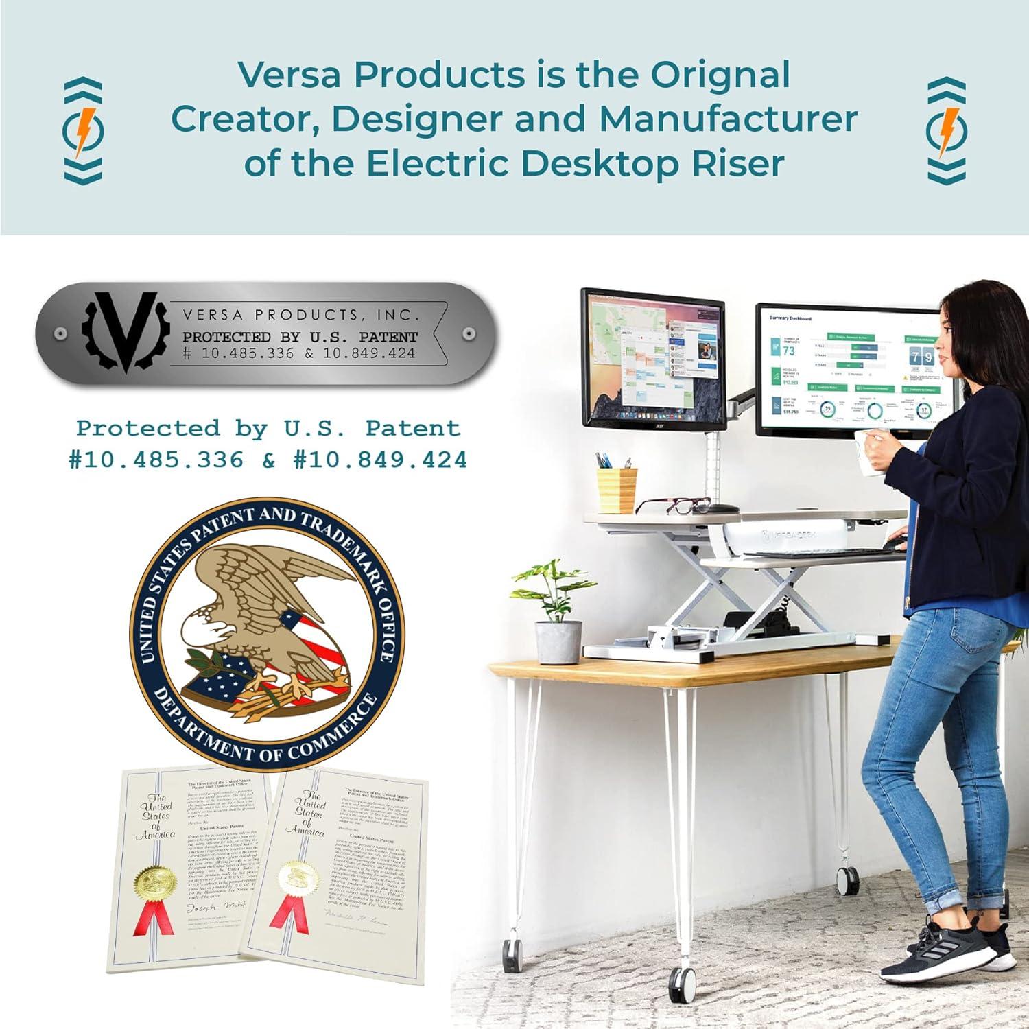 VERSADESK VersaDesk PowerPro Electric Height Adjustable Desk Converter w/ USB Charging Port