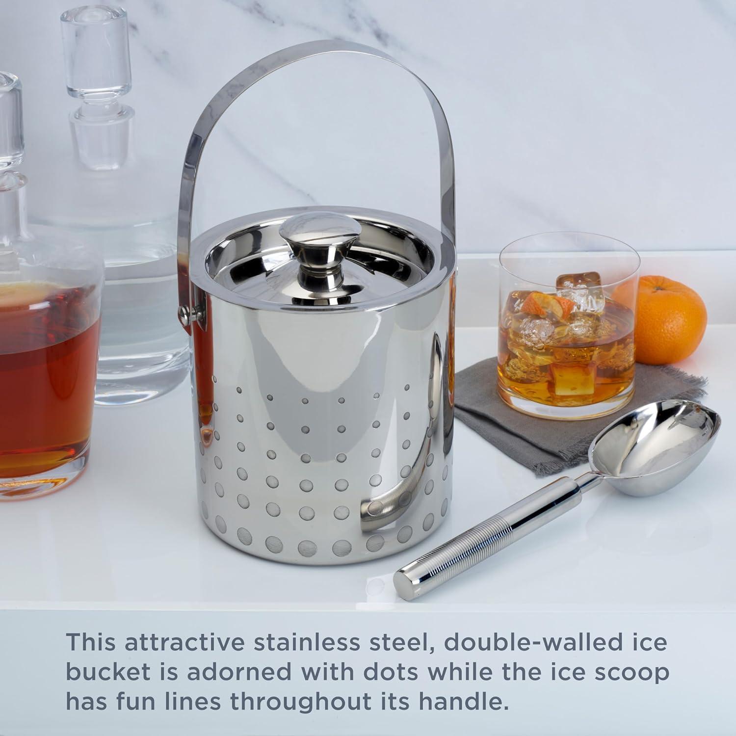 Mikasa  Cheers Stainless Steel Ice Bucket and Scoop